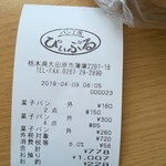 パン工房 ぴぃぷる - レシート