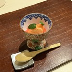 西麻布けんしろう - 口直しの白苺の氷菓子