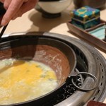 西麻布けんしろう - 締めは溶き卵とご飯で雑炊