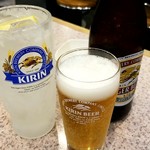 Sore - 瓶ビール中とレモンチューハイ