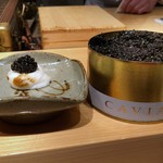 鮨 尚充 - 焼き白子様とキャビア