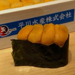 鮨 尚充 - 好きな雲丹ですし、旨みが濃厚でこれも美味しい。