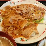 めし 酒処 つか乃 - 豚肉スタミナ焼き定食