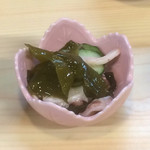 魚のてっちゃ - わかめとタコの酢の物