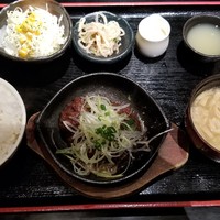 はなもんや - タンハンバーグ御膳(200g)(1482円)