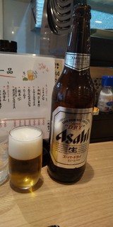 京の串揚げ 祇園囃子 - 瓶ビール アサヒスーパードライ 大瓶