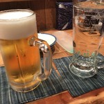 あけぼの - 生ビール＆焼酎水割り