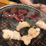 七輪焼肉 安安 - ほるもんと牛ればー