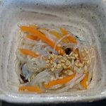 日本蕎麦オリオリ - オリオリ ＠西葛西 ネギトロ丼＋そば に付く春雨の酢の物
