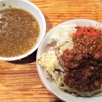 にかいや - オロチョンつけめん＋トッピング全部