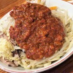 にかいや - オロチョンつけめん＋トッピング全部