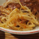 にかいや - 最初はまぜそば風に