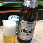 日乃出寿し - スーパードライ中瓶