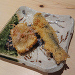 すし晴 - 子持ち昆布と稚鮎