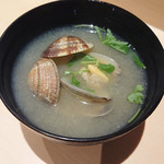 すし晴 - あさり汁