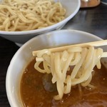 浜田山 - 魚介豚骨つけめん(辛味、味玉)