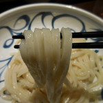 喜多一 - ざるうどん；麺はこんな感じ
