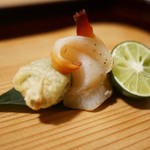 松川 - 本ミル貝、タラの芽天ぷら