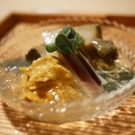 松川 - 先付 鮑とうに