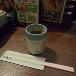 一番どり - お箸とお茶
