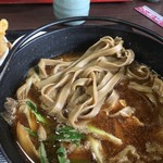 らっせいみさと そばの郷 - こんな形の蕎麦です