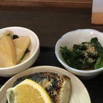 ささら - 若竹煮 ほうれん草おひたし