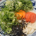 丸亀製麺 - 明太釜玉アップ