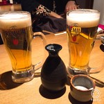 叶家 - 生ビールはプレモル　大観熱燗１つとご一緒に