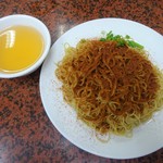 皇冠小館 - 竹升蝦子撈麵（海老の卵のせ麺）