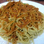 皇冠小館 - 竹升蝦子撈麵（海老の卵のせ麺）