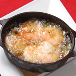 ★Spanish style shrimp and king king stew in garlic oil [Ajillo]