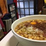 素うどん 四國屋 - 天花うどん（500円）、生たまご（100円）