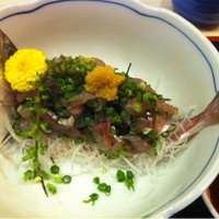 割烹 若竹 - 111128 日替り(鯵のたたき定食)800円