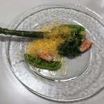 Restaurant TOYO Tokyo - ［前菜］季節の野菜と果物、フランス産12ヶ月熟成ミモレットチーズ