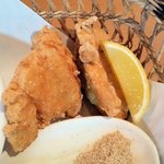 デリーシャス - 唐揚げのアップ。これが軟らかくて美味しいんです。