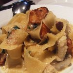 ミオテゾーロ - 鱧とジロール茸のソース・タリアテッレ