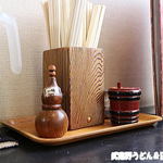 手打ちうどん さわいち - 一味と七味