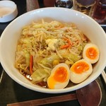 煽り味噌　麺屋　横田商店 - あんかけタンメン煮卵トッピング