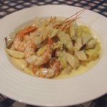 レストラン ピック - 赤海老のフィットチーネ