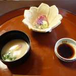 美山荘 - 白味噌椀と鯉の刺身