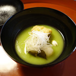 美山荘 - うすい豆の汁