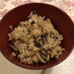 旬菜 おぐら家 - ホタルイカとふきのとうの炊き込みご飯