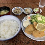 あおい食堂 - アジフライ定食❗️