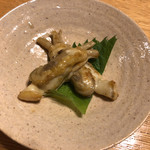 鮨与田 - 青柳貝の焼き物