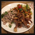 本格タイ料理バル プアン - 豚バラ唐揚げ・豚挽肉サラダ・鶏の唐揚げ