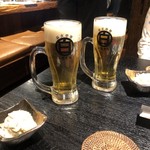 Sumibikushiyaki Izakaya Shiromaru - モルツで乾杯！