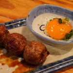 炭火焼鳥正ざわ - 月見つくね