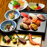 Mo Ashibi - 『寿司会席コース』ネタはご要望にあわせて。旬の彩り和食も多彩にご用意※寿司ネタにより値段は変動します