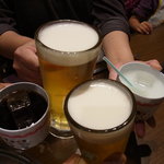 焼肉×食べ放題 南大沢 にひゃくてん - 【2011.11.　初訪】　カンパイッ！（小学生以下ドリンク無料）