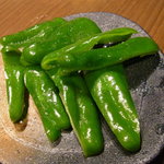 焼肉×食べ放題 南大沢 にひゃくてん - 【2011.11.　初訪】　生ピーマン280円　意外に美味し！